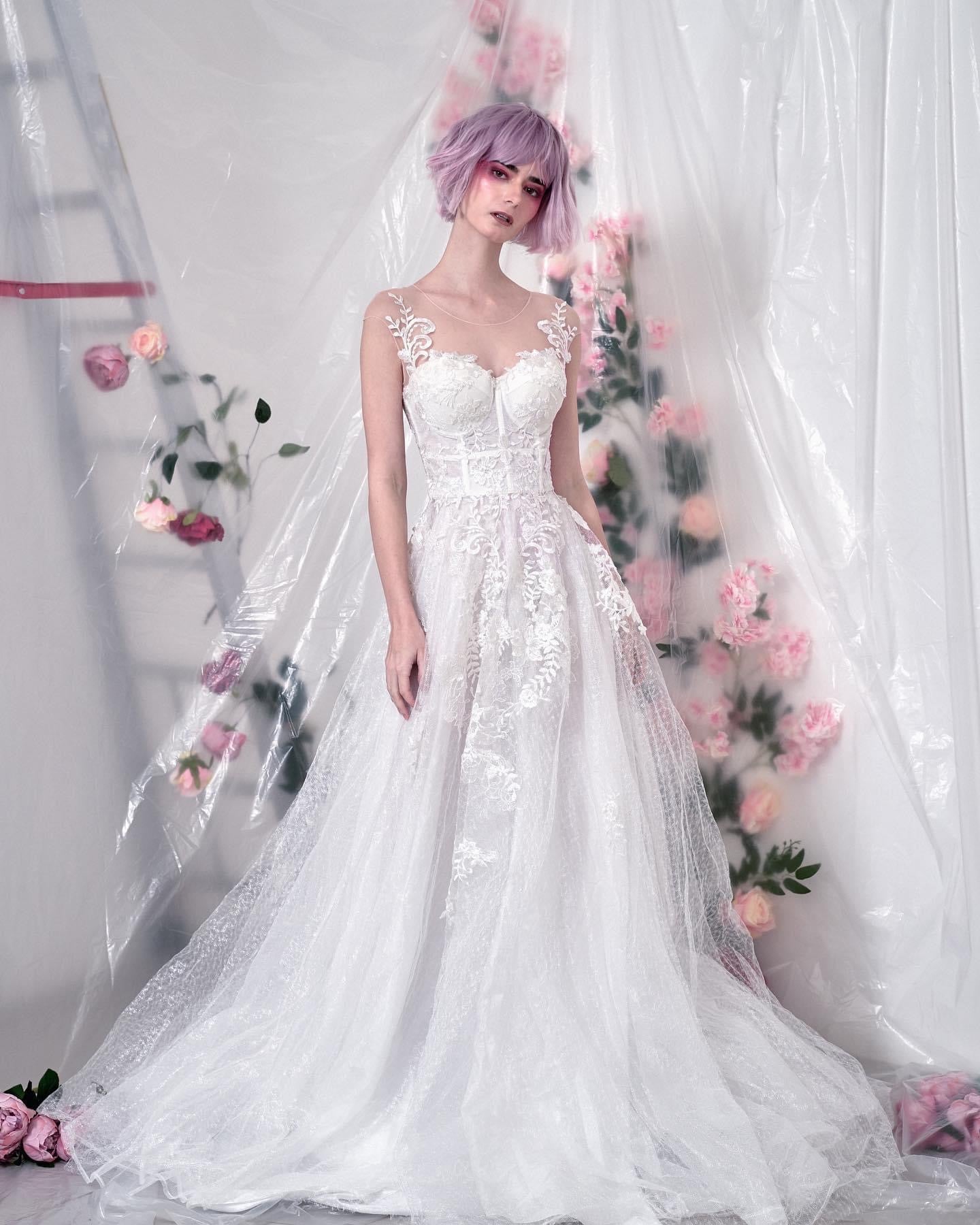 LACE EMBROIDERED BALL DRESS ZENDELLE LACAO LACE EMBROIDERED BALL DRESS ZENDELLE LACAO